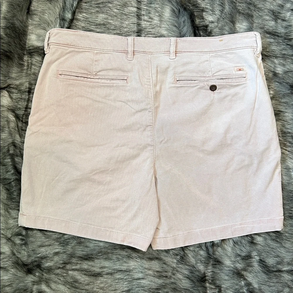 Faherty Coastline Premium Chino Shorts Tailored Pink 6” Inseam Men’s 36